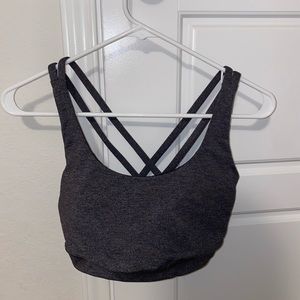 Heather Grey/Black Lululemon Energy Bra